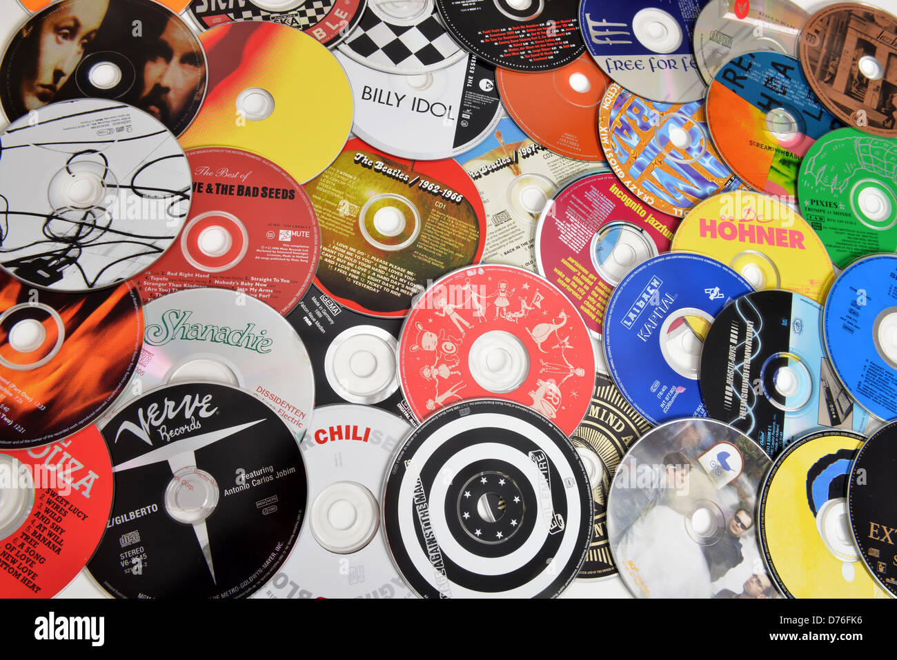 Music CDs Stock Photo