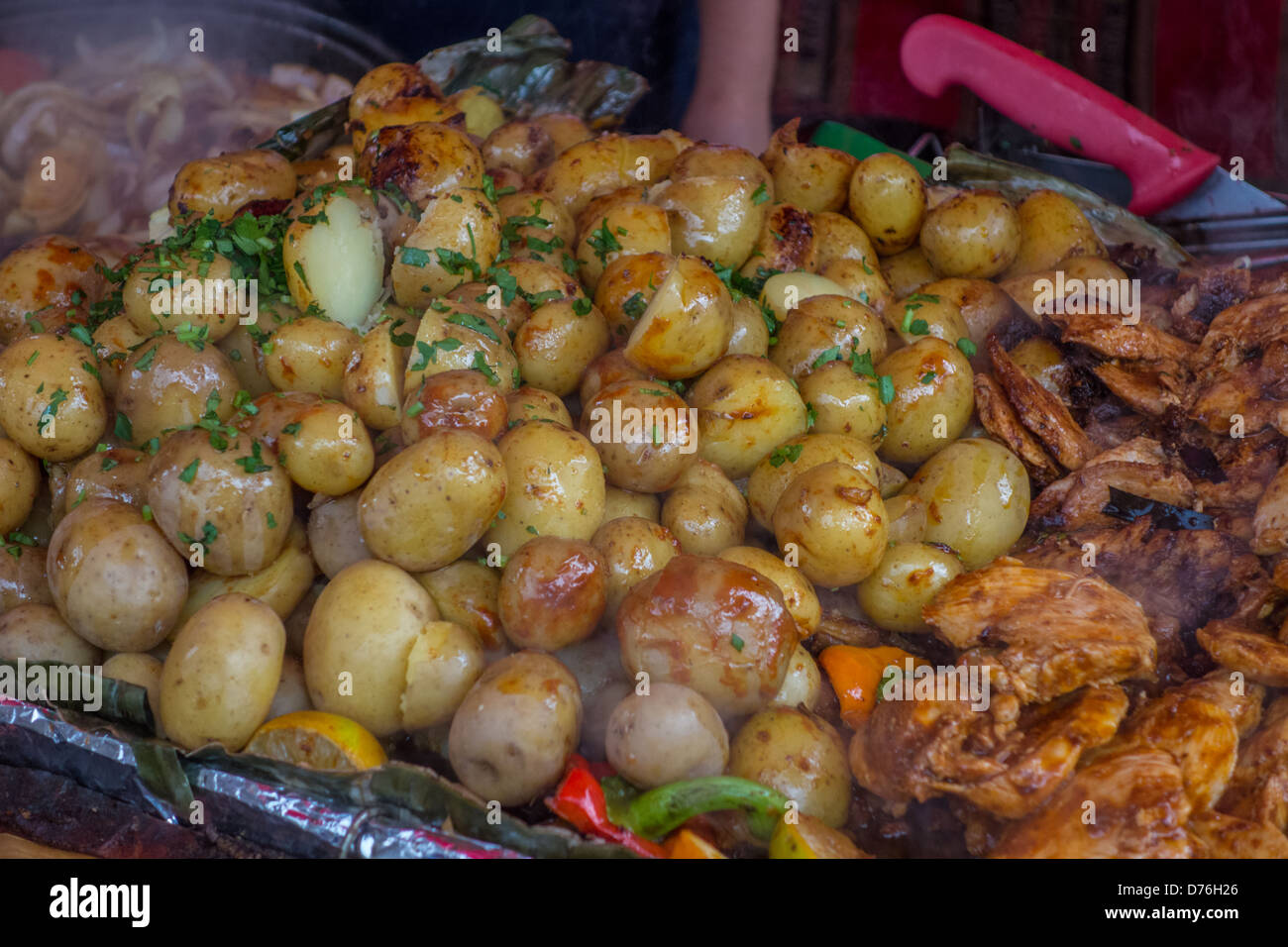 Street food in market Stock Photo - Alamy
