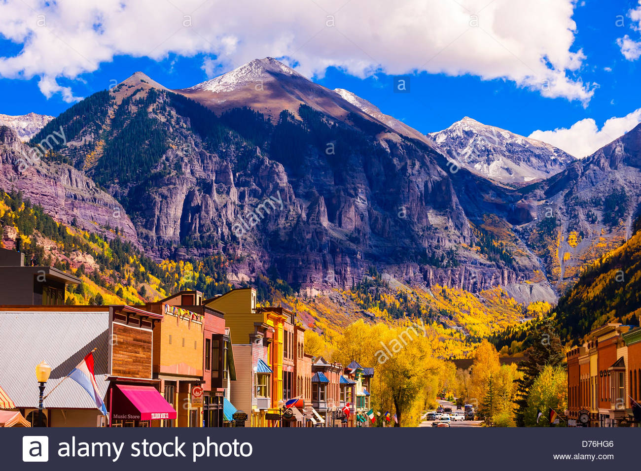 Telluride Colorado Town Stock Photos & Telluride Colorado Town Stock