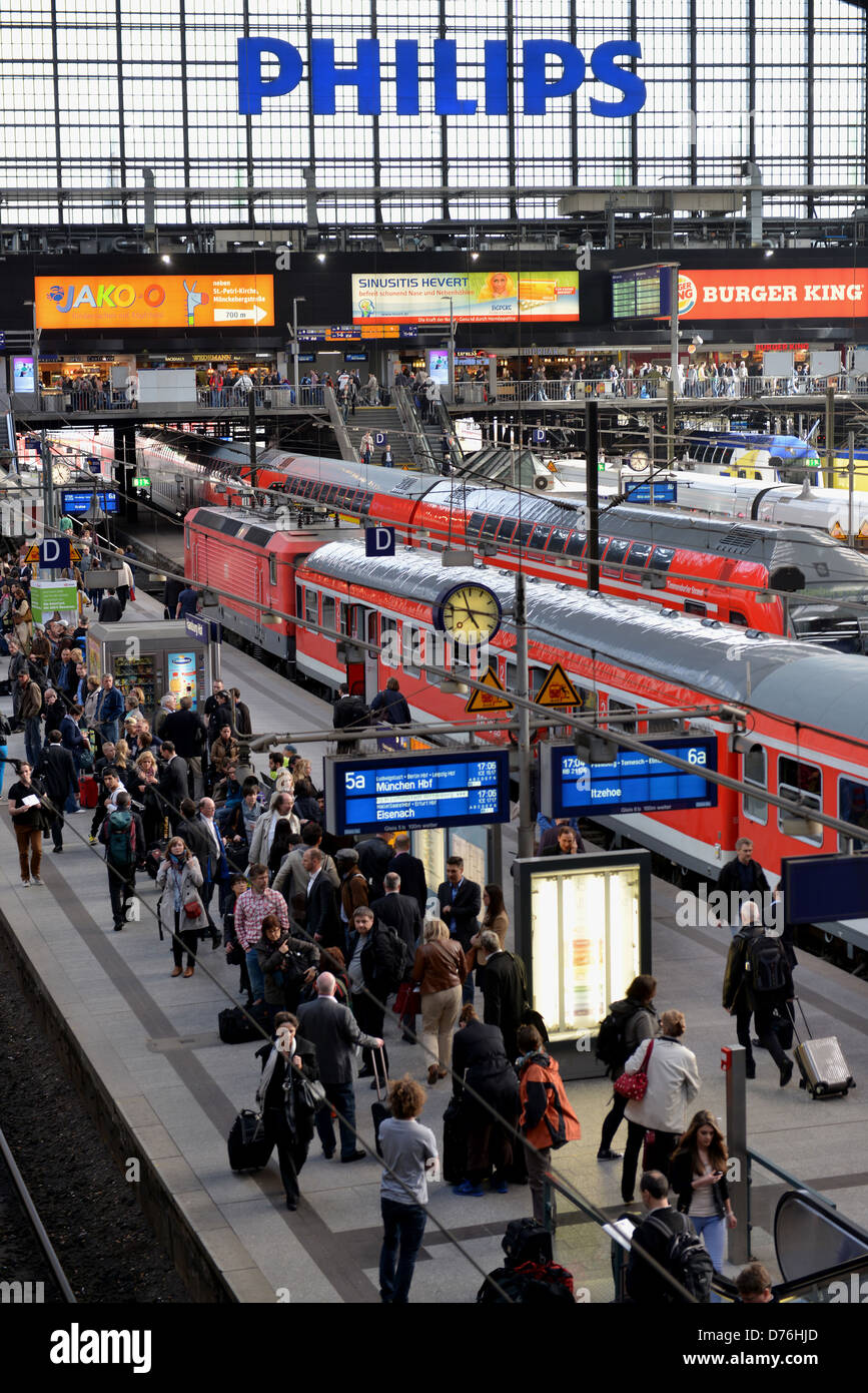 Central station of Hamburg Stock Photo