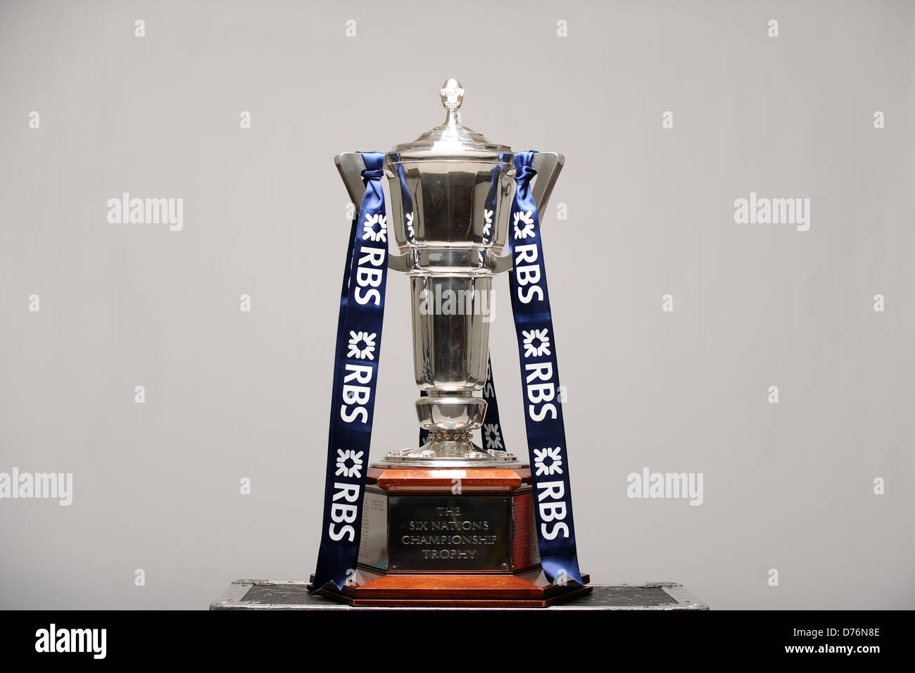 The RBS Six Nations trophy. Stock Photo