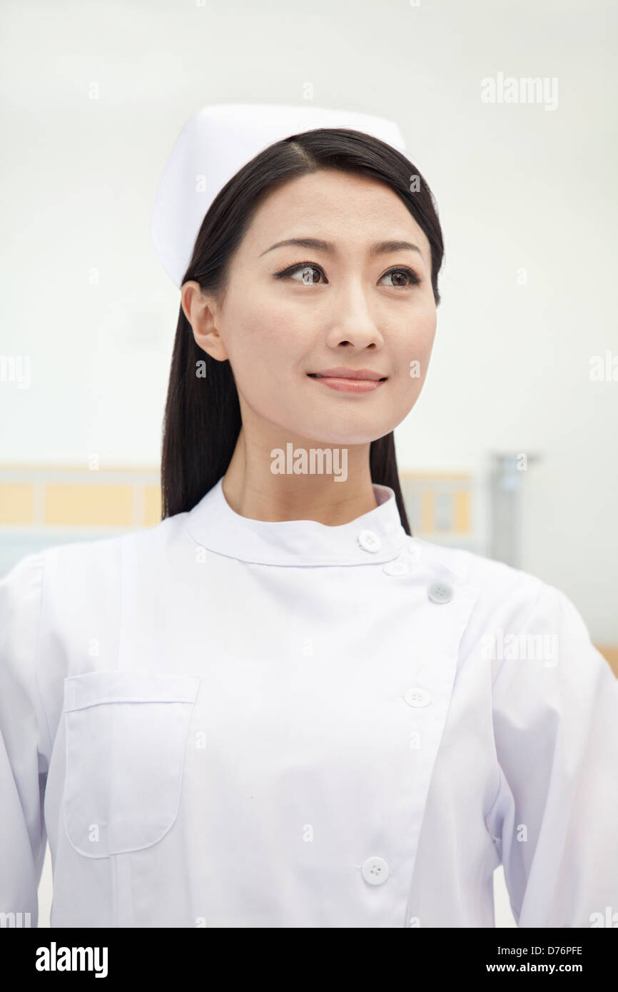 Portrait of Nurse, China Stock Photo Alamy