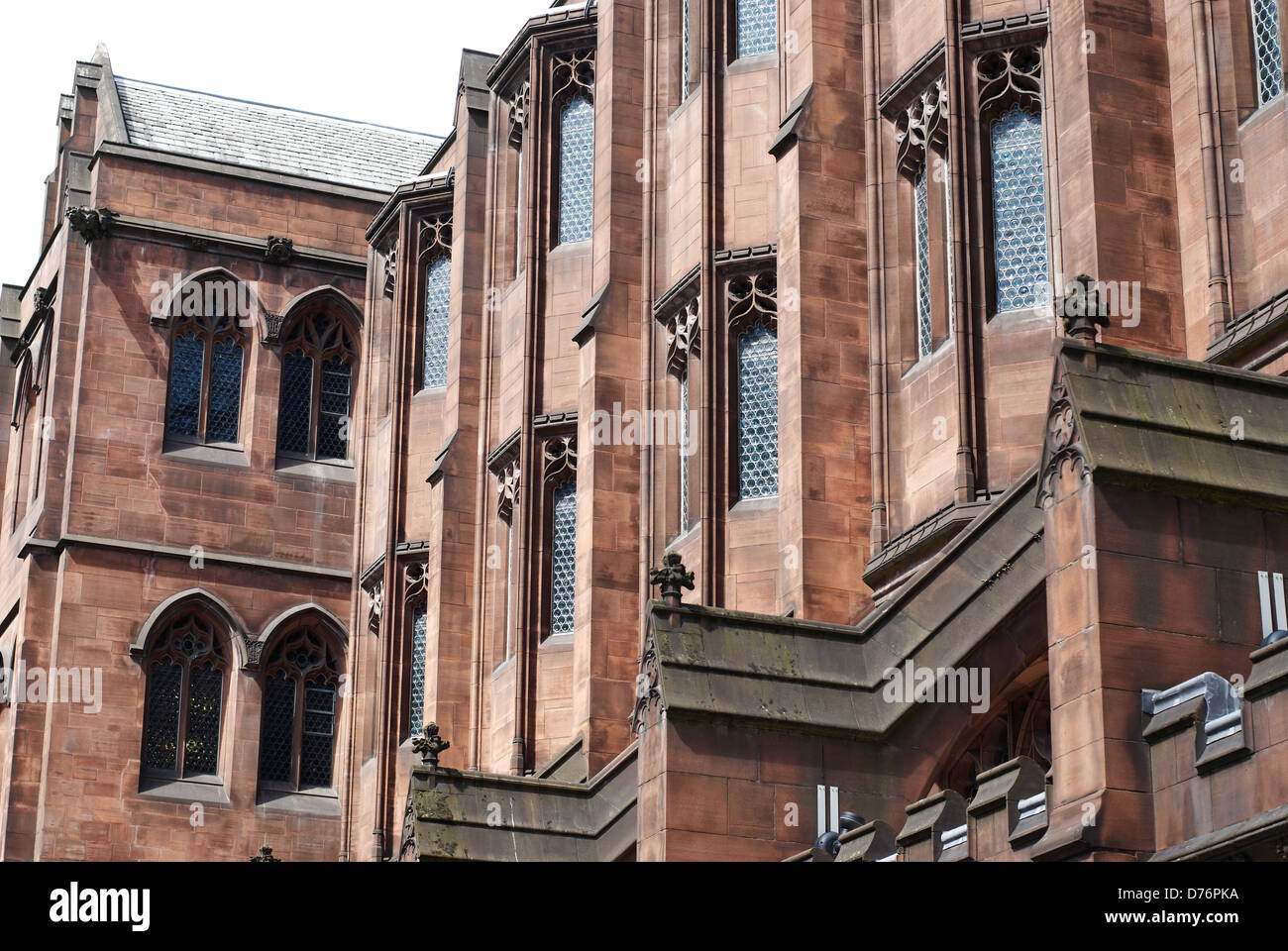 Internal view of John Rylands Library in Manchester. Stock Photo