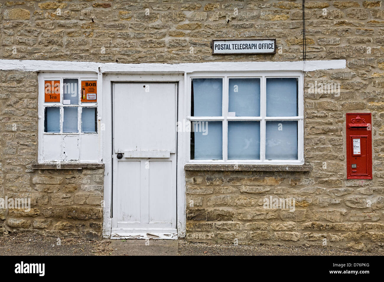 Early C18 Grade II listed Post Office building in Wadenhoe, Northamptonshire, UK. Stock Photo