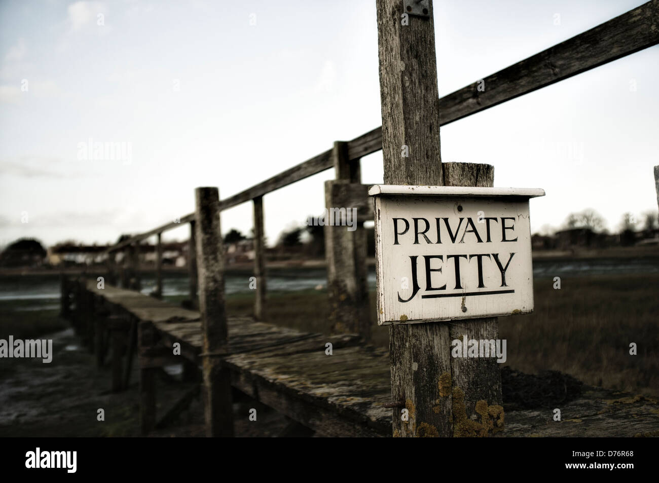 Private Jetty. Picture by Julie Edwards Stock Photo