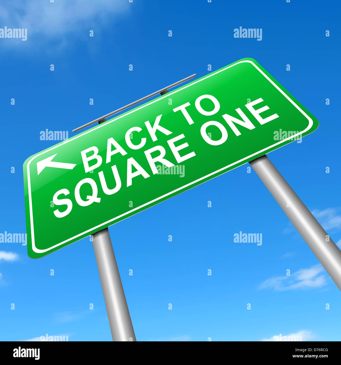 Back to square one Stock Photo Alamy