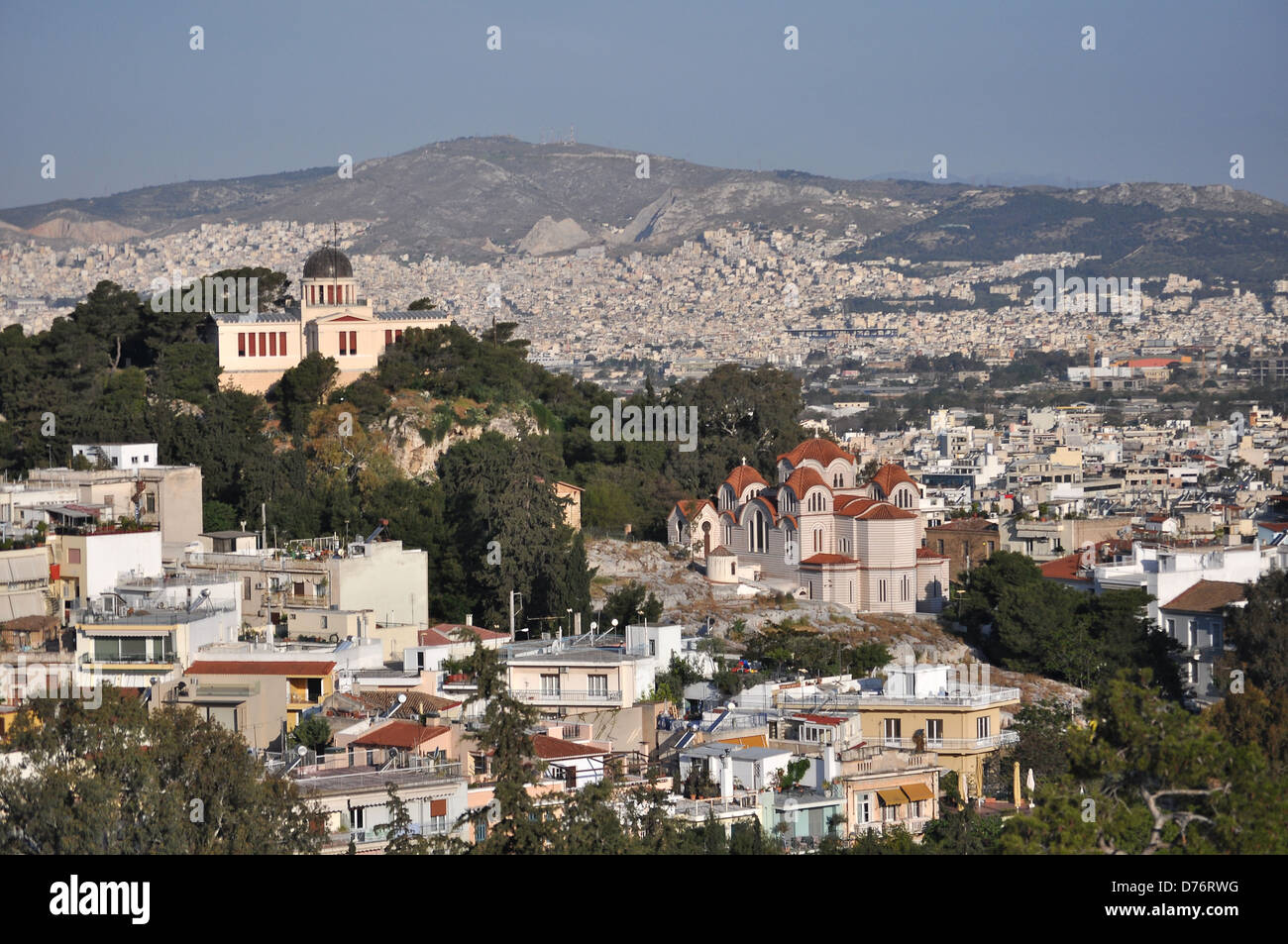 Above athens hi-res stock photography and images - Alamy