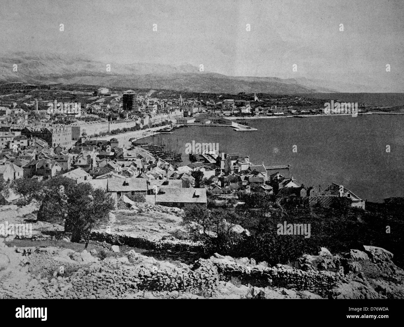One of the first halftones, 1880, Spalato, Österreich Stock Photo - Alamy