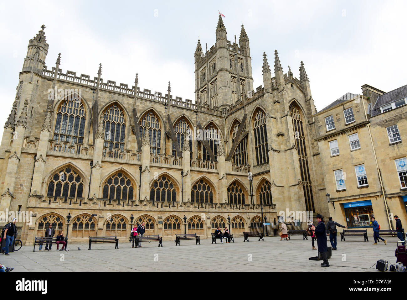 Bath Cathedral Uk Stock Photo Alamy