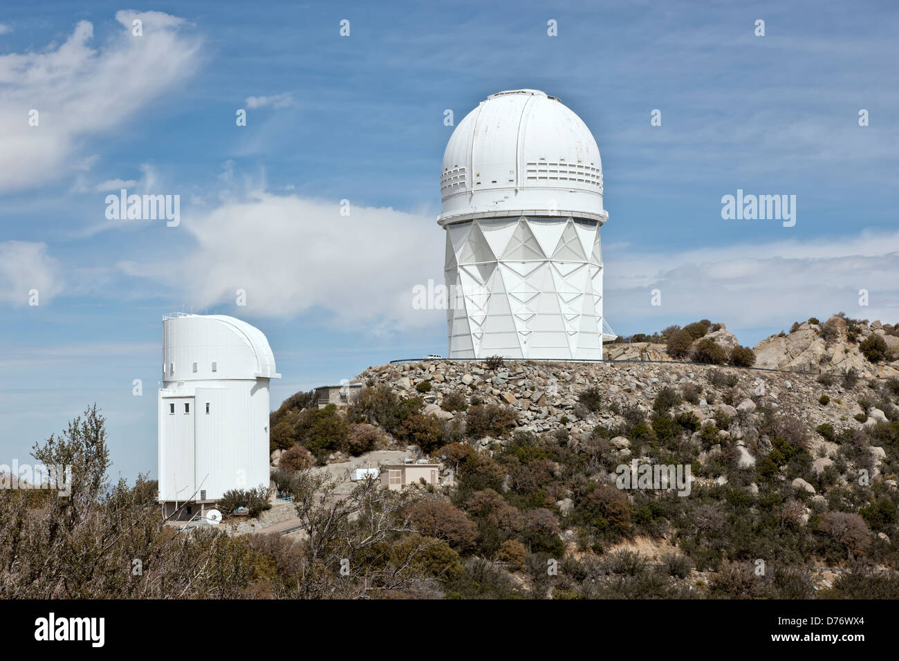 Mayall 4-Meter Telescope, Kitt Peak, Arizona. Stock Photo