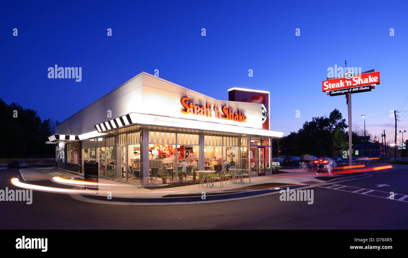 Steak 'n Shake chain restaurant. Stock Photo