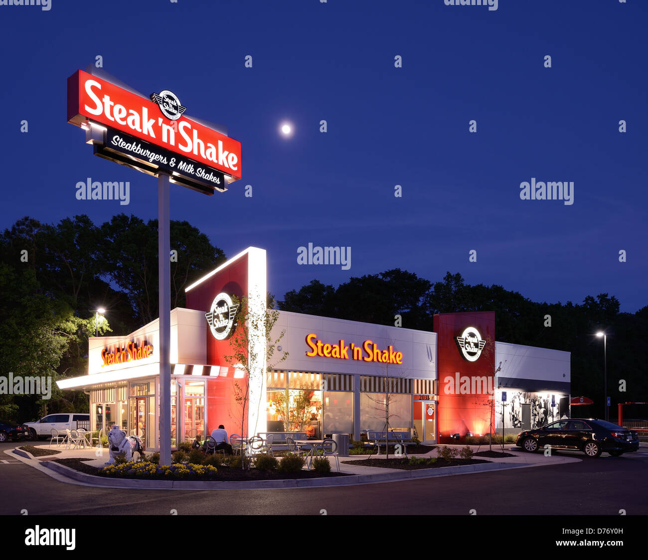 Steak 'n Shake chain restaurant. Stock Photo