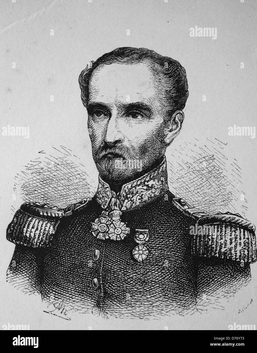 Eugene Cavaignac, 1802-1857, französischer General und Generalgouverneur von Algerien Stock Photo