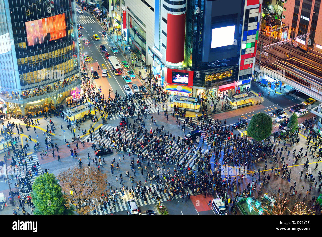 Shibuya Crossing in Tokyo, Japan Stock Photo