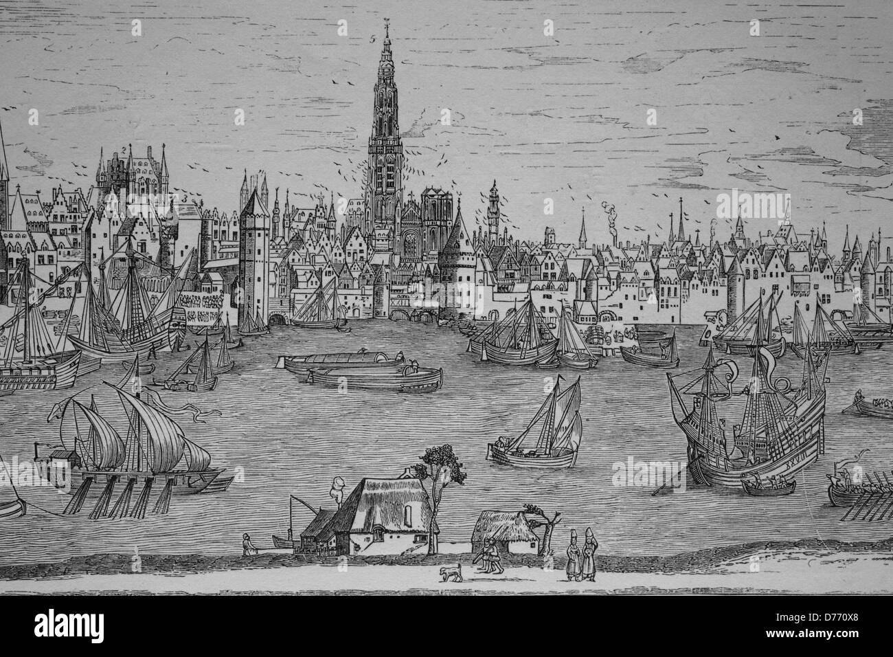 Antwerp port 1880 hi-res stock photography and images - Alamy