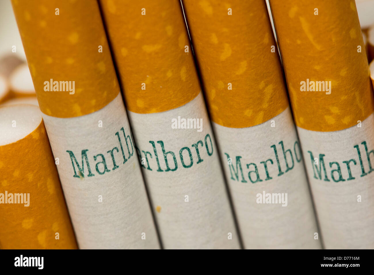 A pack of Marlboro Menthol cigarettes. Stock Photo