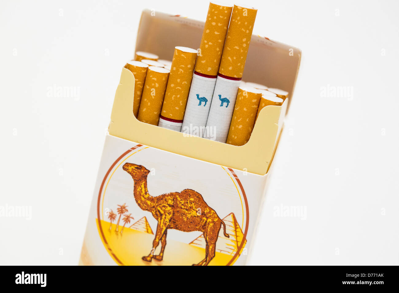 A pack of Camel cigarettes.  Stock Photo