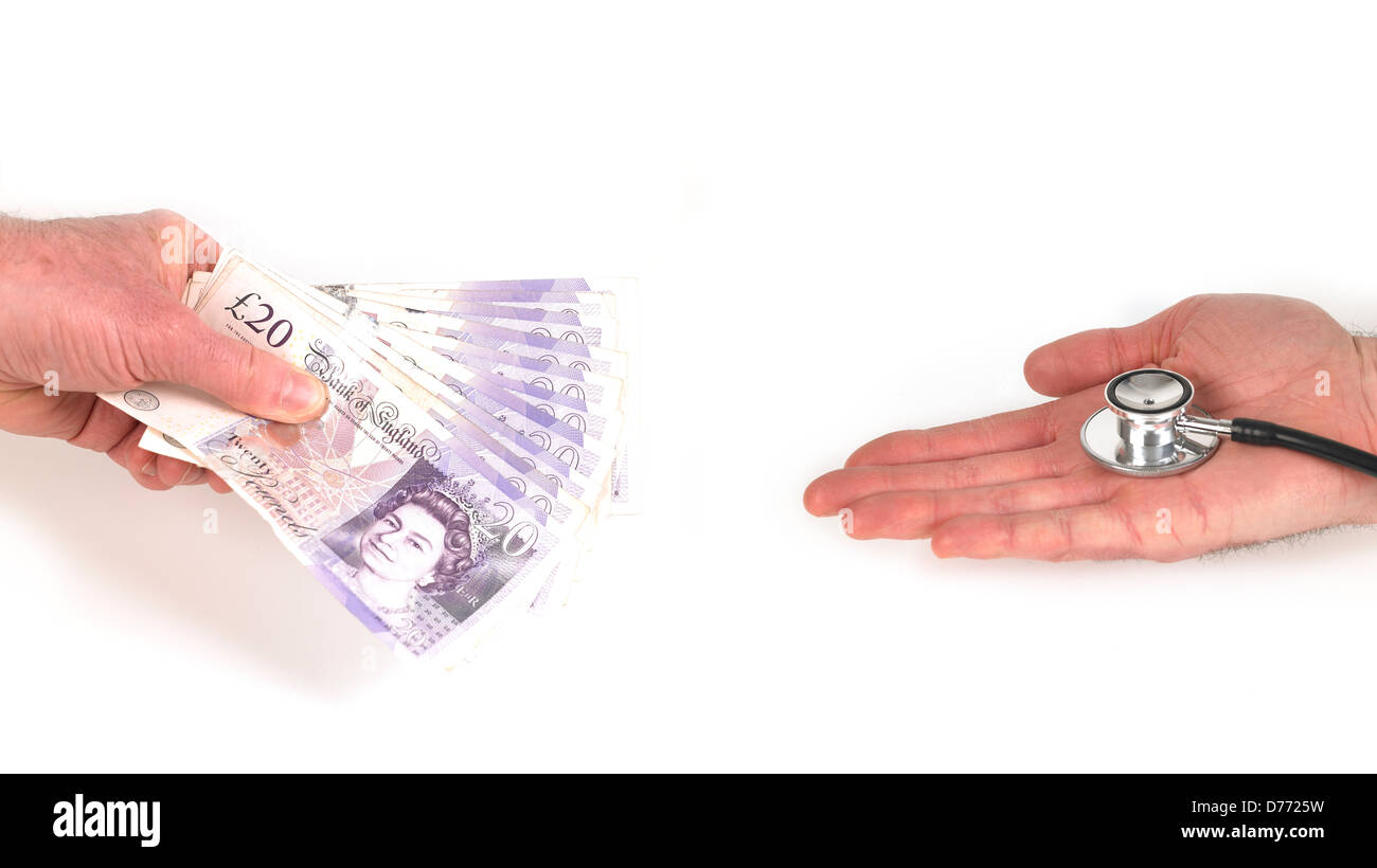 Private healthcare costs in UK Stock Photo Alamy