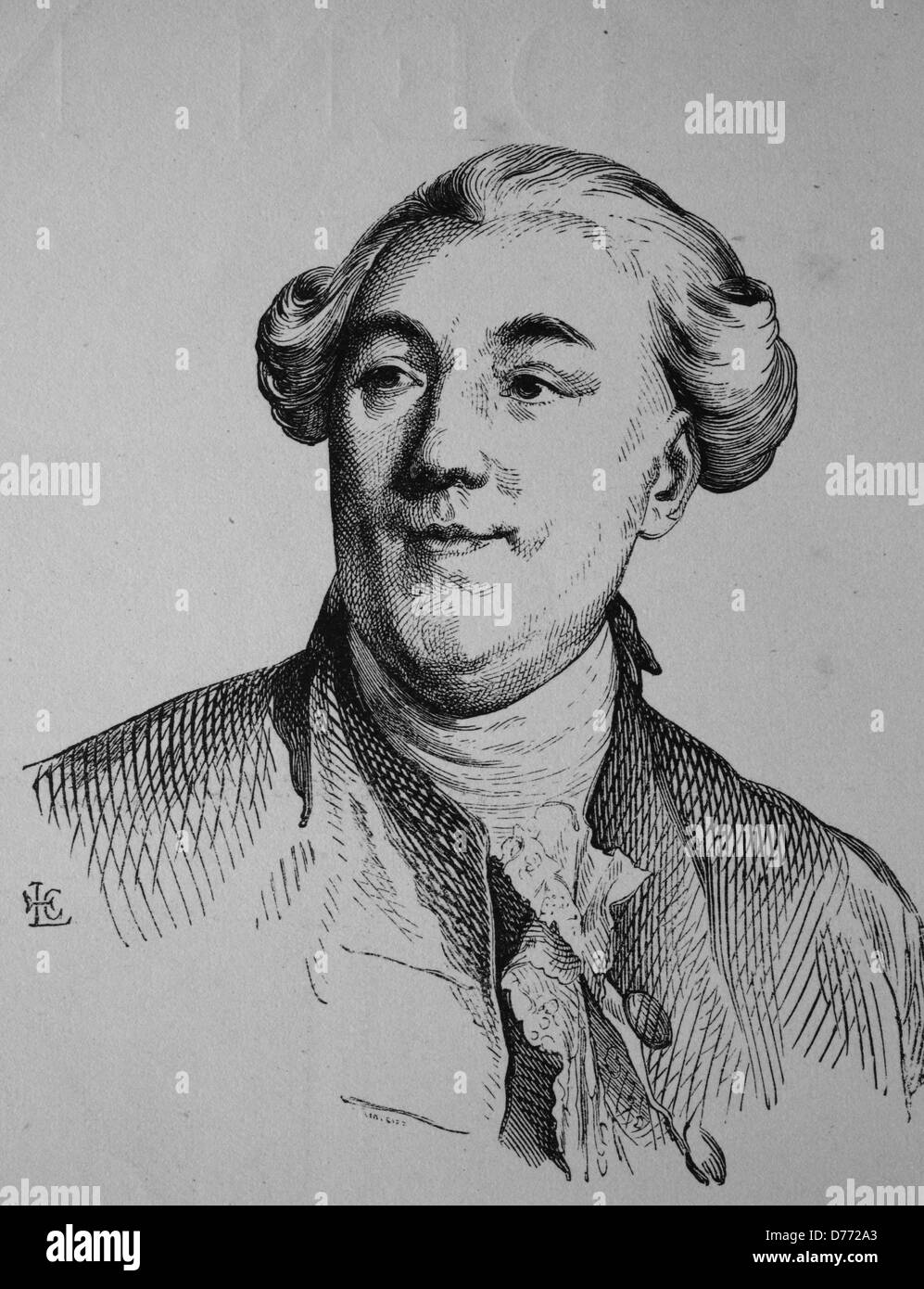 Jacques Necker, 1732-1804, Schweizer Bankier und Finanzminister unter Ludwig XVI. Stock Photo