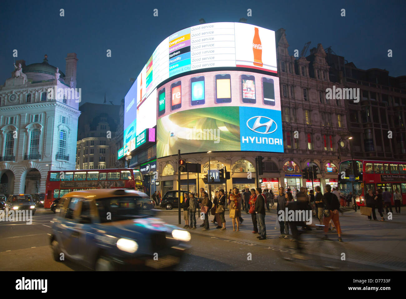 London, Great √ übritannien, neon signs at Piccadilly Circus Stock