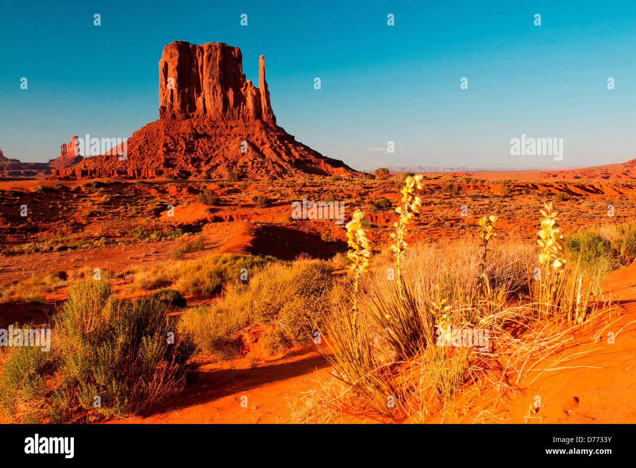 The butte known as West Mitten seen in Monument Valley Tribal Park on