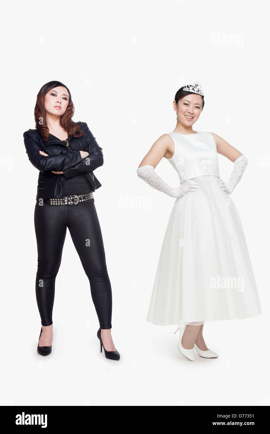 Princess and bad girl Stock Photo