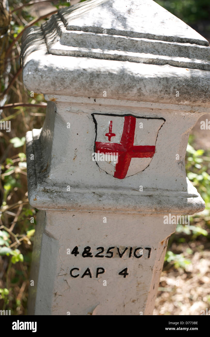 London City Corporation Coal Tax Duty Post with City Shield