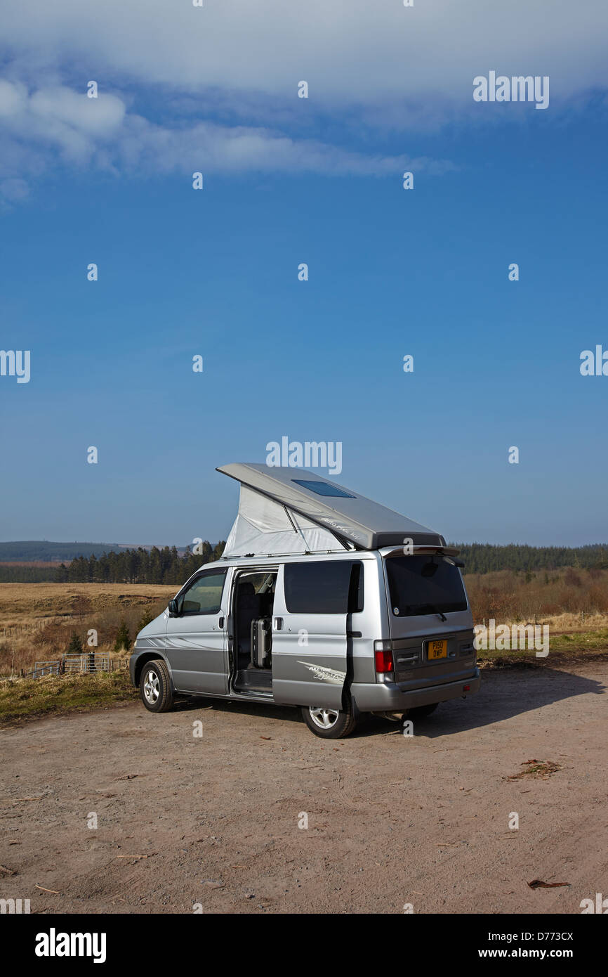 Campervan mazda bongo beacons wales uk camping touring hires stock