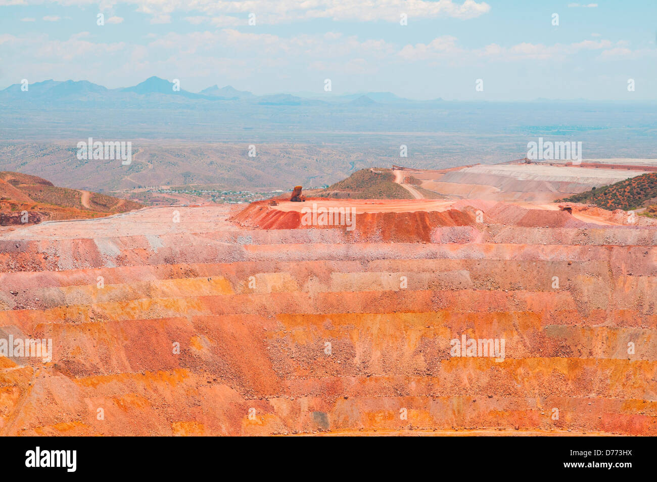 The openpit Morenci Mine in Morenci Arizona largest copper mine in