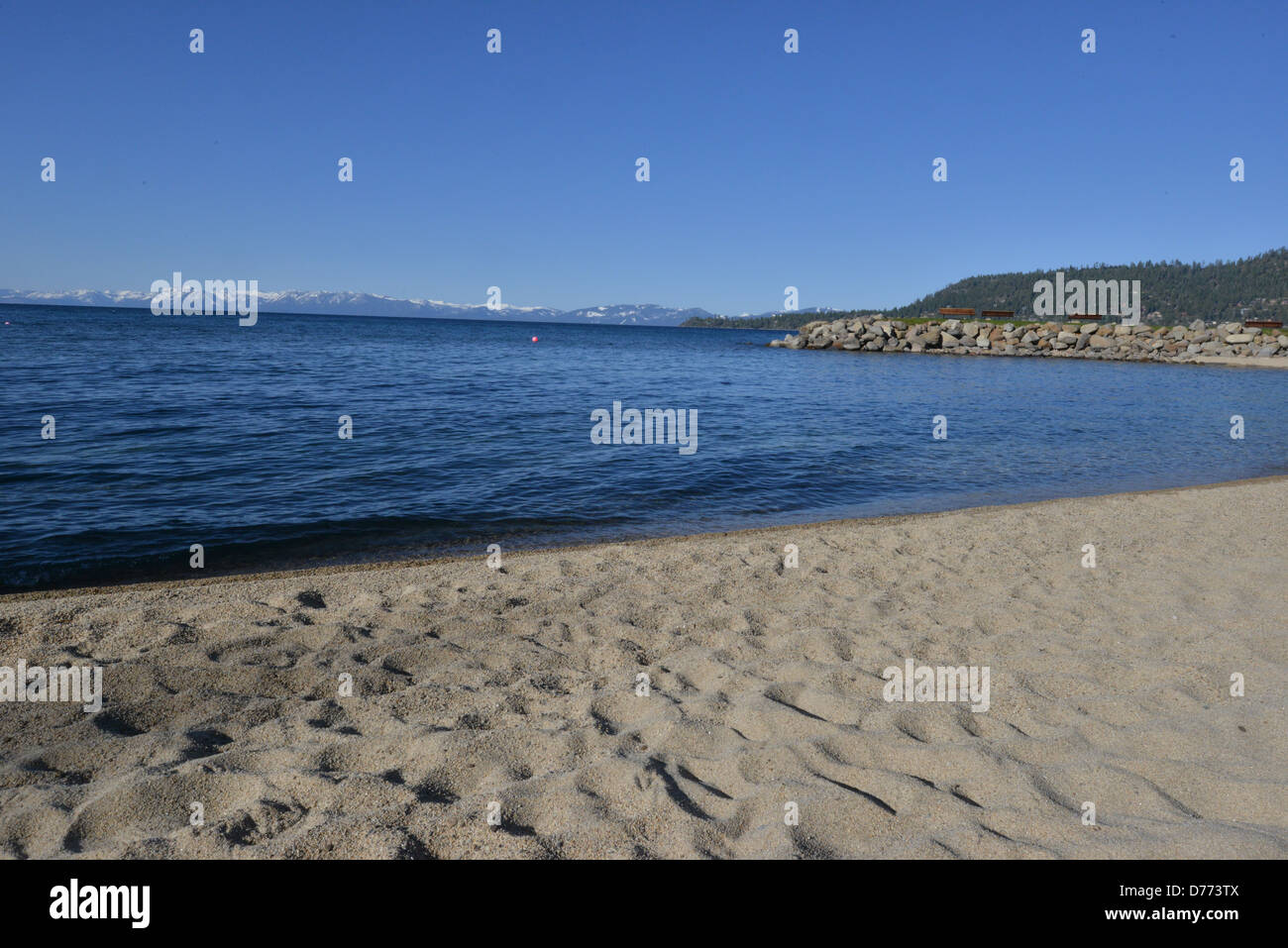 Lake Tahoe in America. Stock Photo