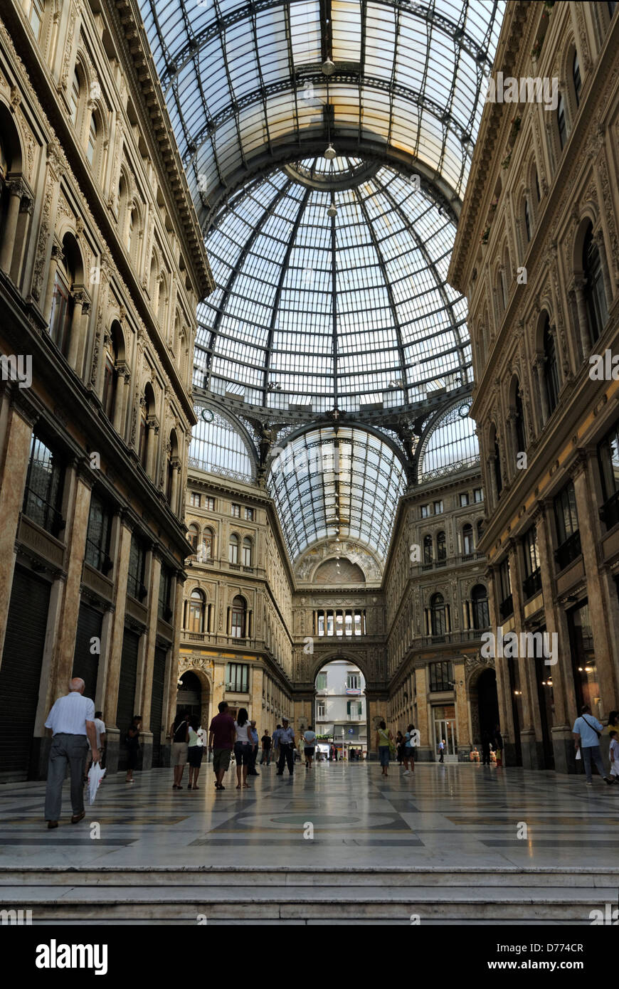 Naples. Italy. The interior of the wonderfully refined shopping arcade