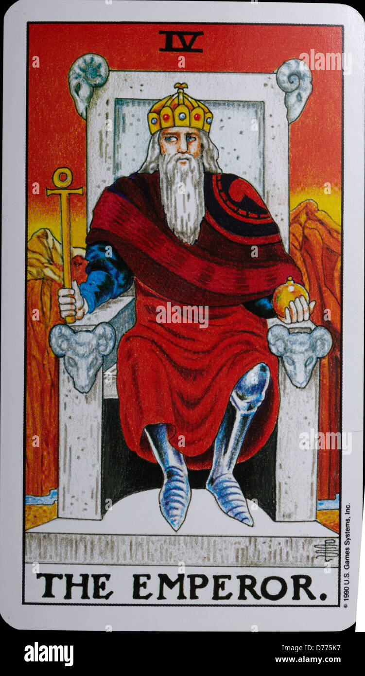 Tarot Card 'The Emperor' Stock Photo