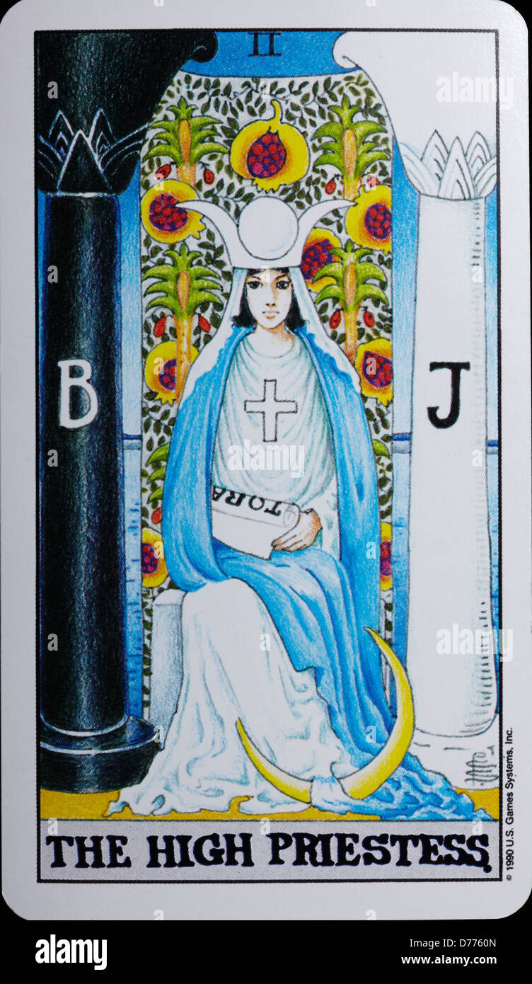 Tarot Card 'The High Priestess' Stock Photo