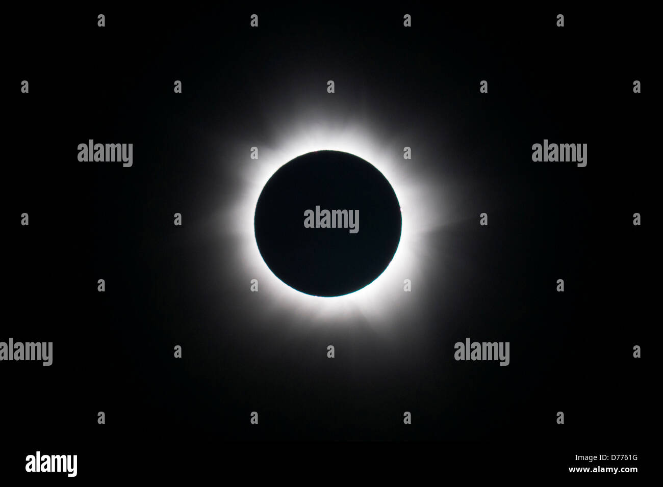 Australia Queensland View total solar eclipse multiple exposure