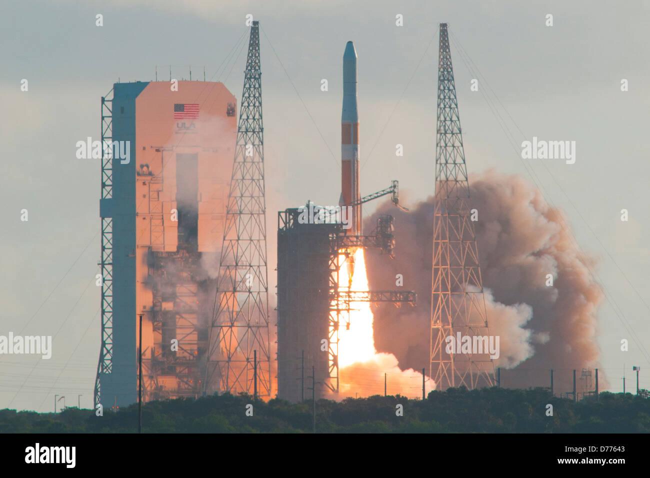 USA Florida Cape Canaveral View space shuttle taking off United Launch Alliance ULA Delta IV