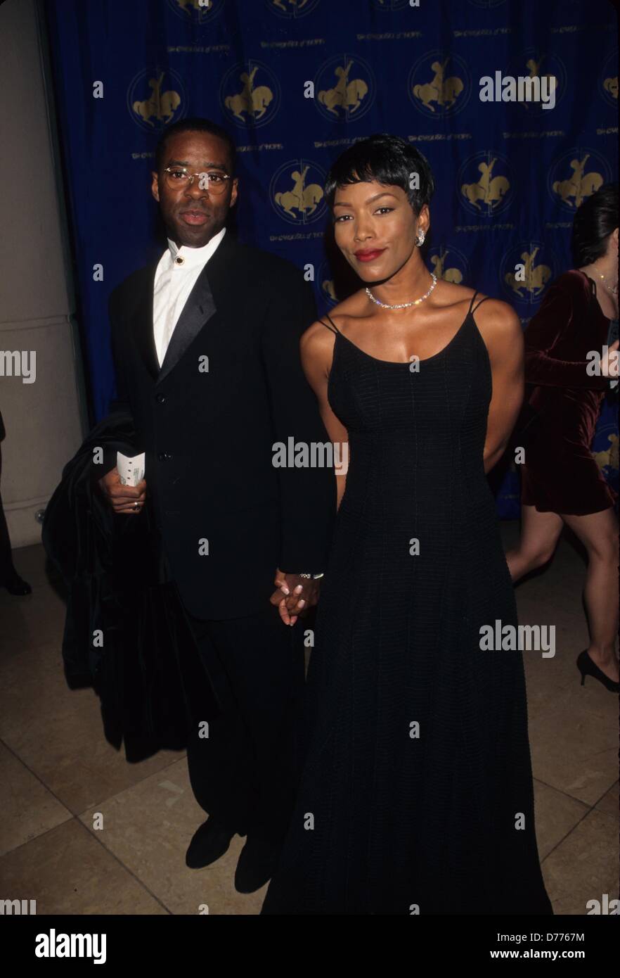 ANGELA BASSETT with Courtney B. Vance at the Carousel of hope gala in Los Angeles 1996.k6658fb.(Credit Image: © Fitzroy Barrett/Globe Photos/ZUMAPRESS.com) Stock Photo