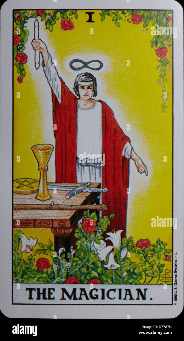 Tarot Card 'The Magician' Stock Photo