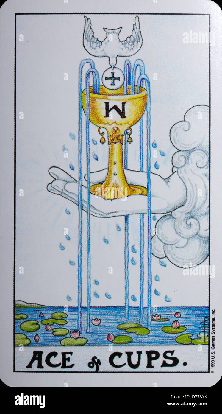 Tarot card ace of cups hires stock photography and images Alamy