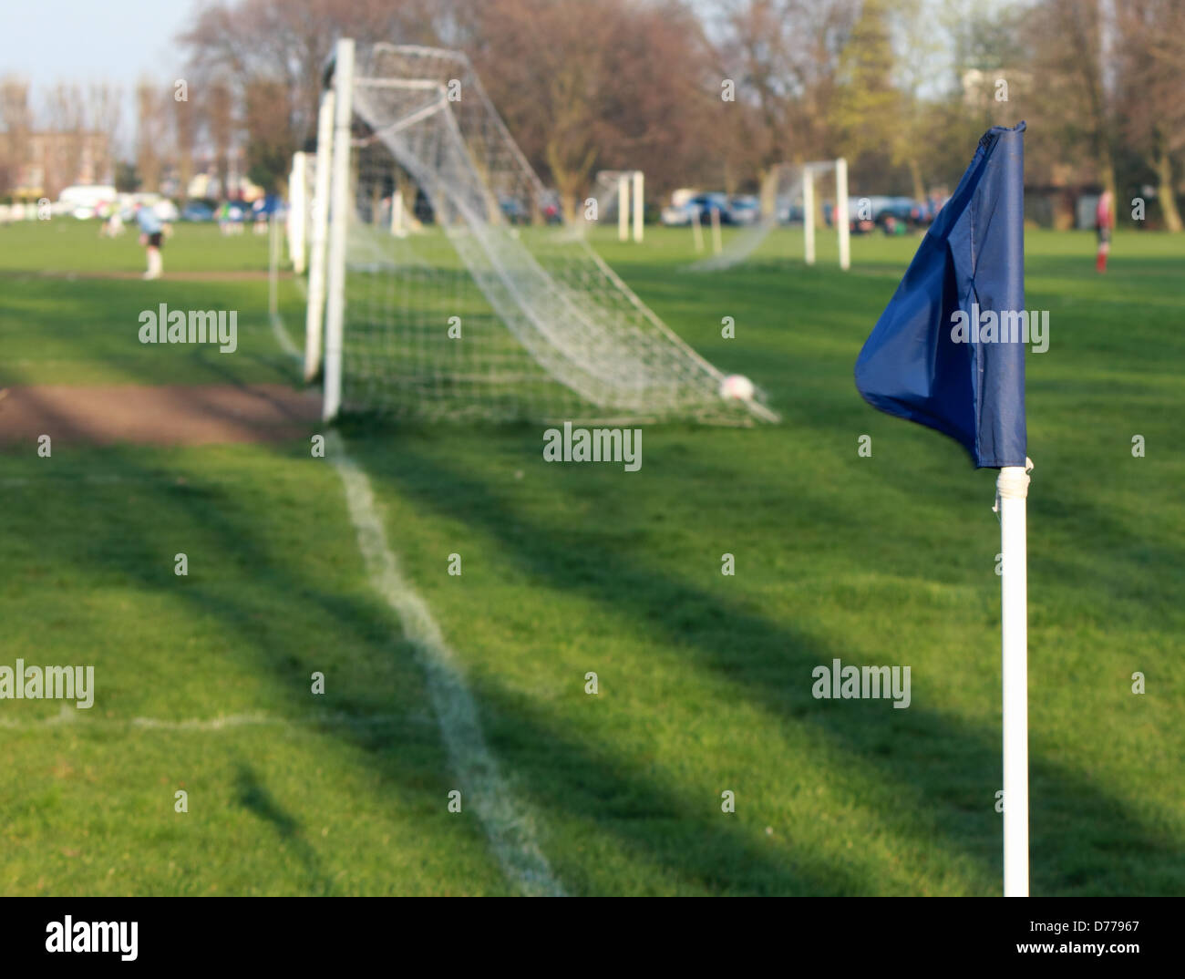 Goal post flag hires stock photography and images Alamy
