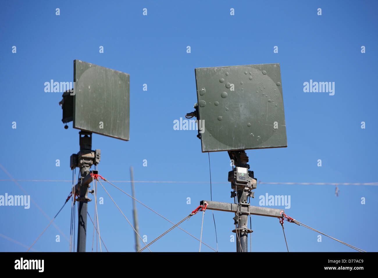 Communications Antennas at U.S. Marine Corps Forward Operating Base in ...