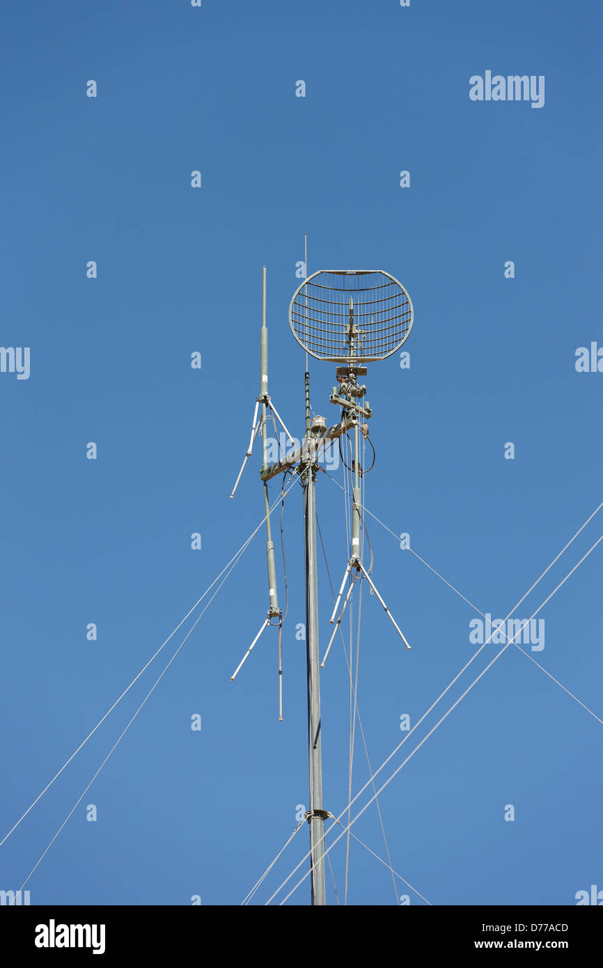 Communications Antennas at U.S. Marine Corps Forward Operating Base in ...