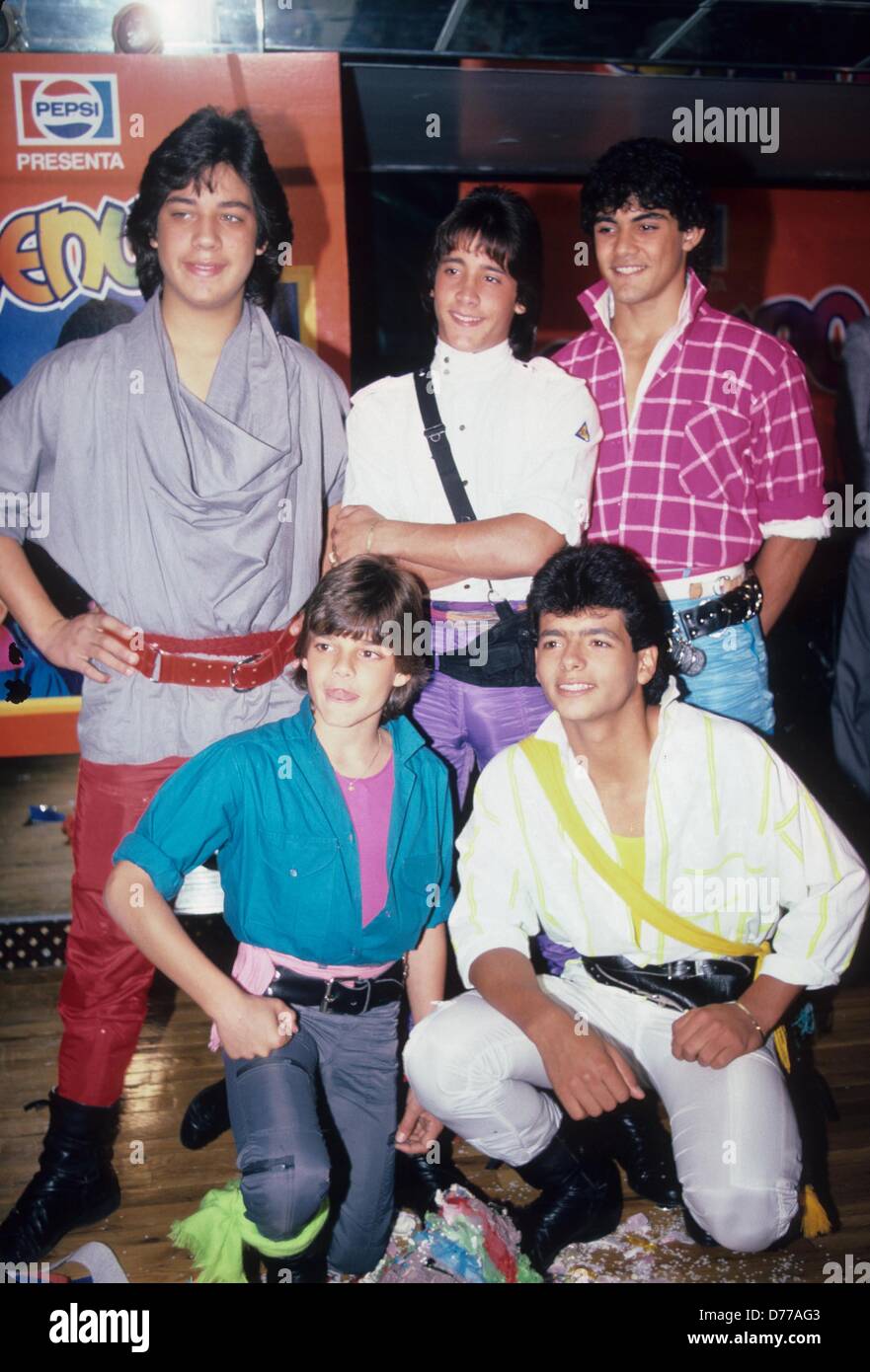 MENUDO.Puerto Rican music group.Supplied by Photos, inc..Ricky Stock Photo - Alamy