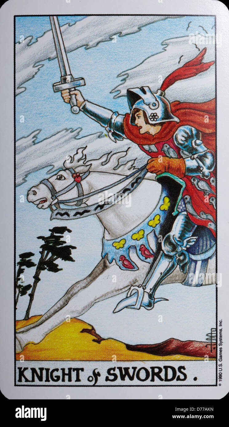 Tarot card knight hi-res stock photography and images - Alamy