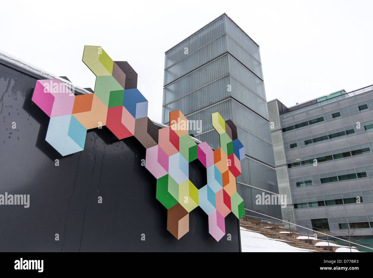 The Heltech building and signpost to the Arabia Factory in Arabia ...
