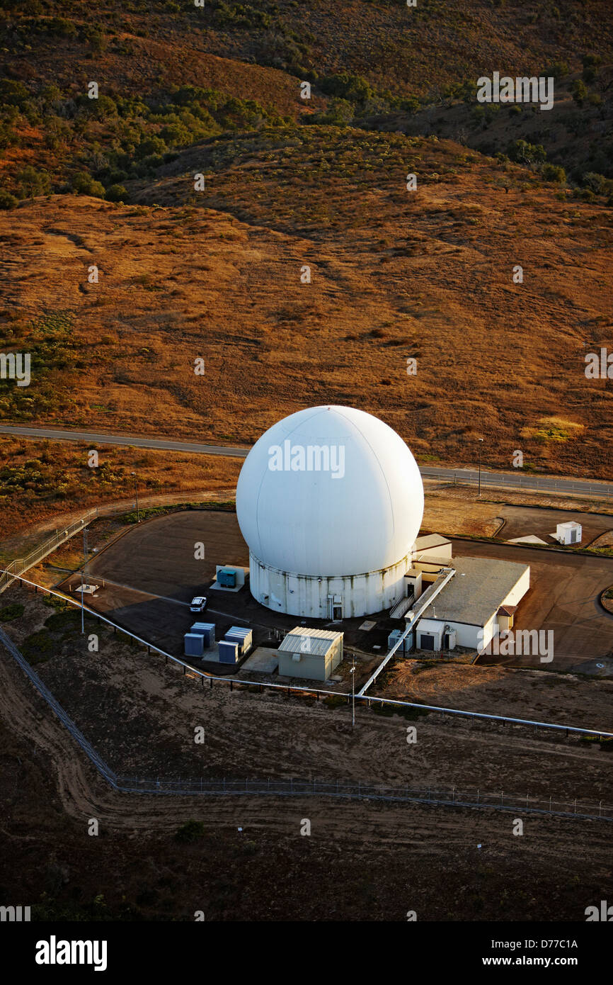 Aerial View Radar Dome at Vandenberg Air Force Base Stock Photo Alamy