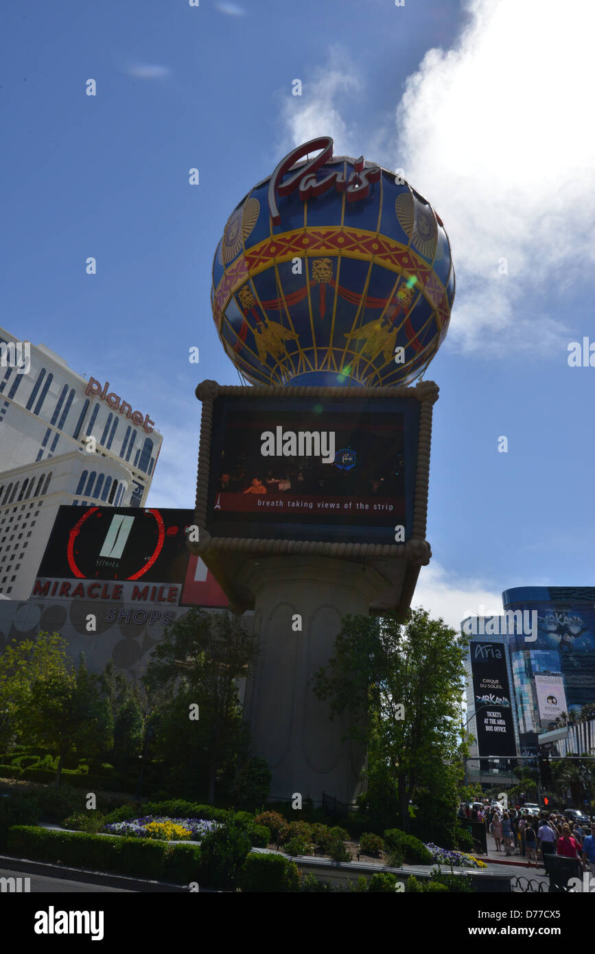 The Paris Hotel in Las Vegas Stock Photo Alamy