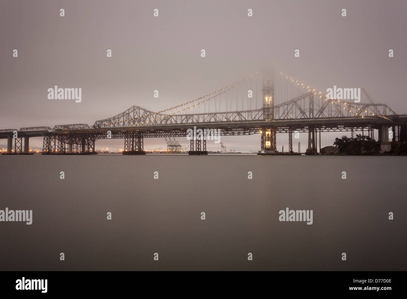 East Span of the Bay Bridge Under Construction Stock Photo Alamy