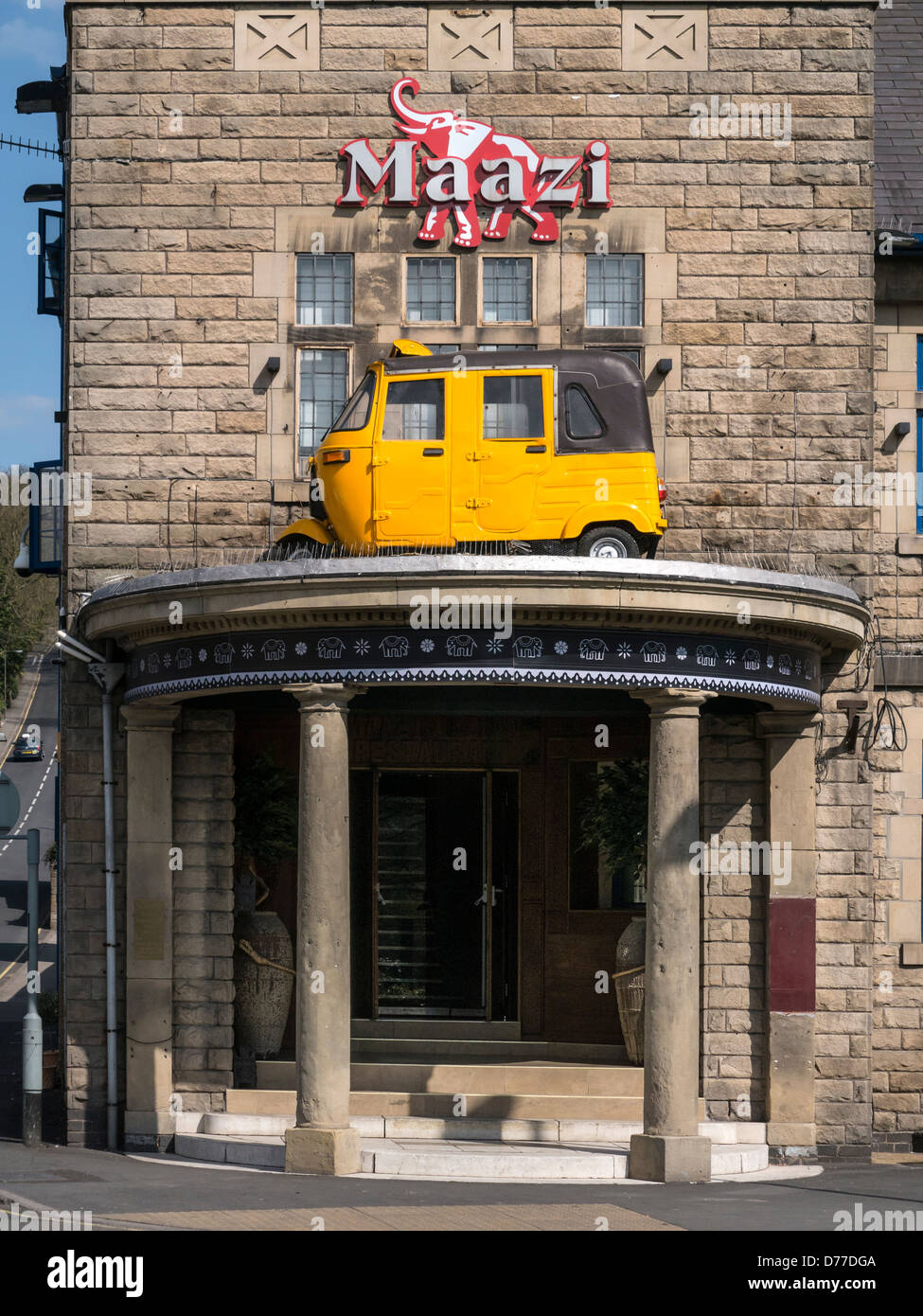 MATLOCK, DERBYSHIRE, UK - APRIL 20, 2013: Indian Restaurant in Matlock, Peak District, Derbyshire Stock Photo