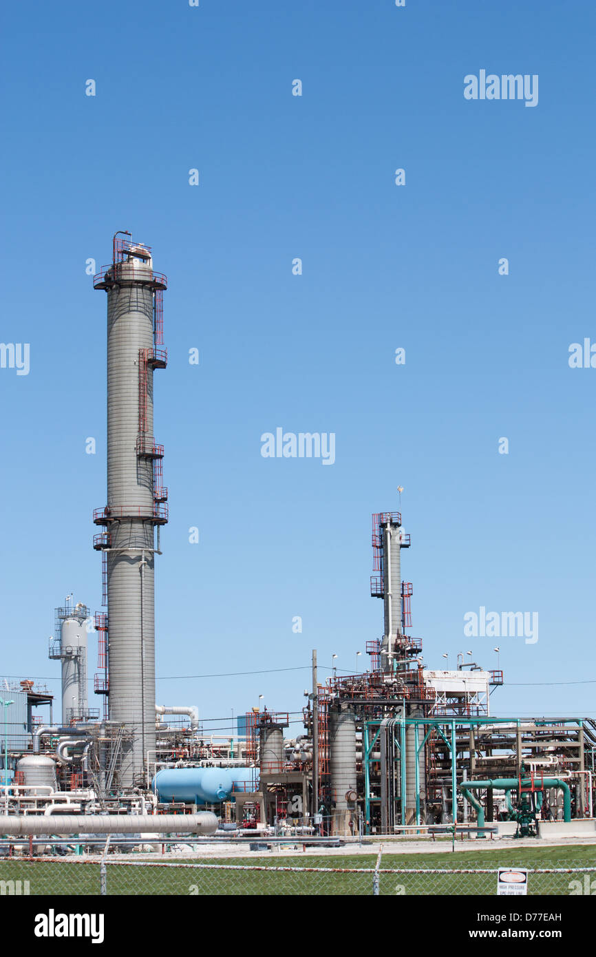 Petrochemical treatment plant Stock Photo