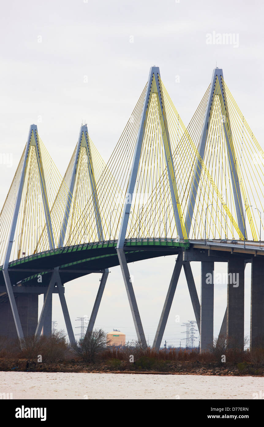 Cablestayed bridge Fred Hartman Bridge Houston Ship Channel Baytown